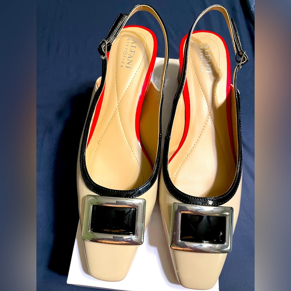 COPY - Elegant Brand New Alfani Slingback Pumps, 1-3/4” block heel, cushioned i…
